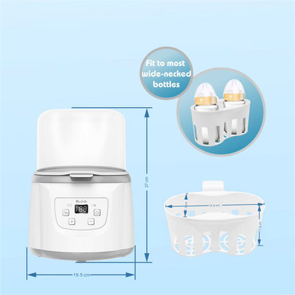 Bimirth™ Double Bottle Warmer | Smart Milk Warmer & Steam Sterilizer - bebeika