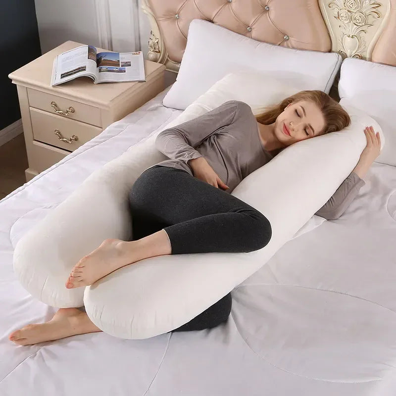 LullabyCurve™ Maternity Pillow | Full-Body Pregnancy & Nursing Support Cushion - bebeika