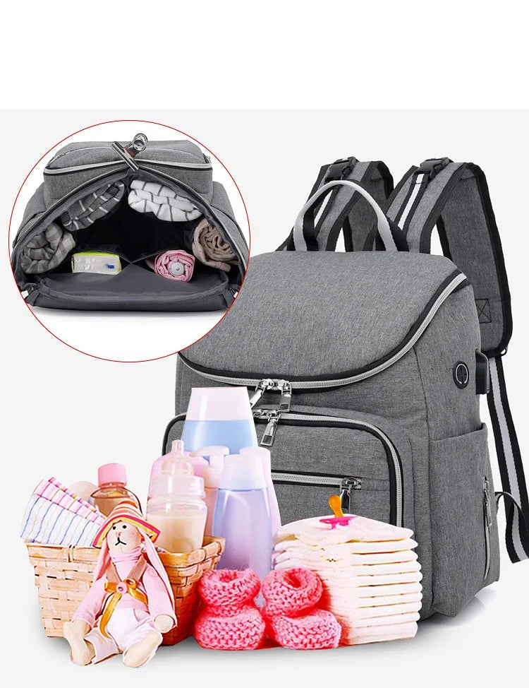 UrbanChic™ Diaper Bag Backpack | Large Capacity Waterproof Maternity Bag