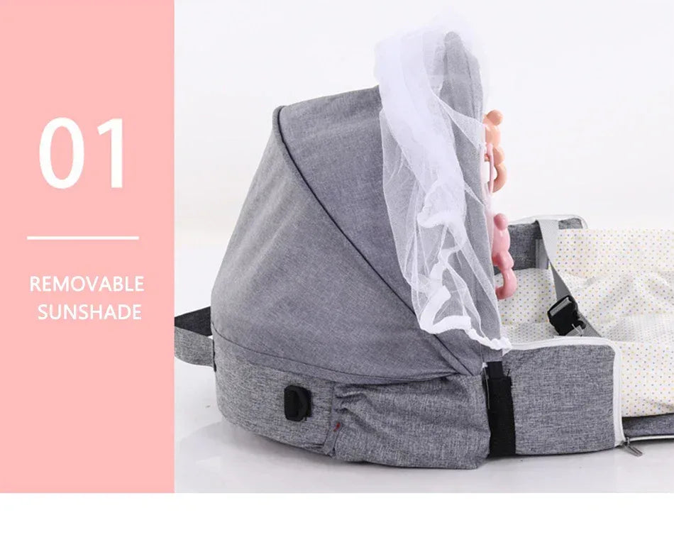 NomadNest™ Foldable Baby Travel Bed | Portable Sleeping Pod with Mosquito Net & Toys - bebeika