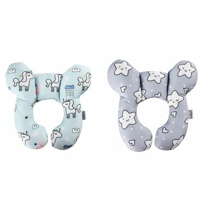 SafeSlumber™ Infant Travel Pillow | Stroller & Car Seat Head Support - bebeika