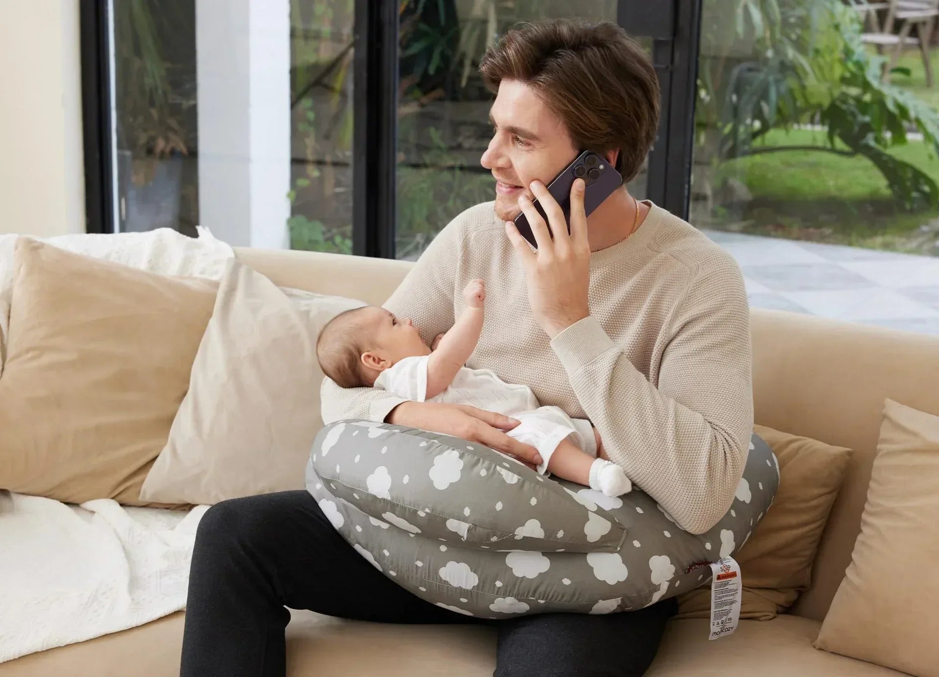 NestleEase™ Multi-Functional Nursing Pillow | Detachable Baby Feeding Support - bebeika