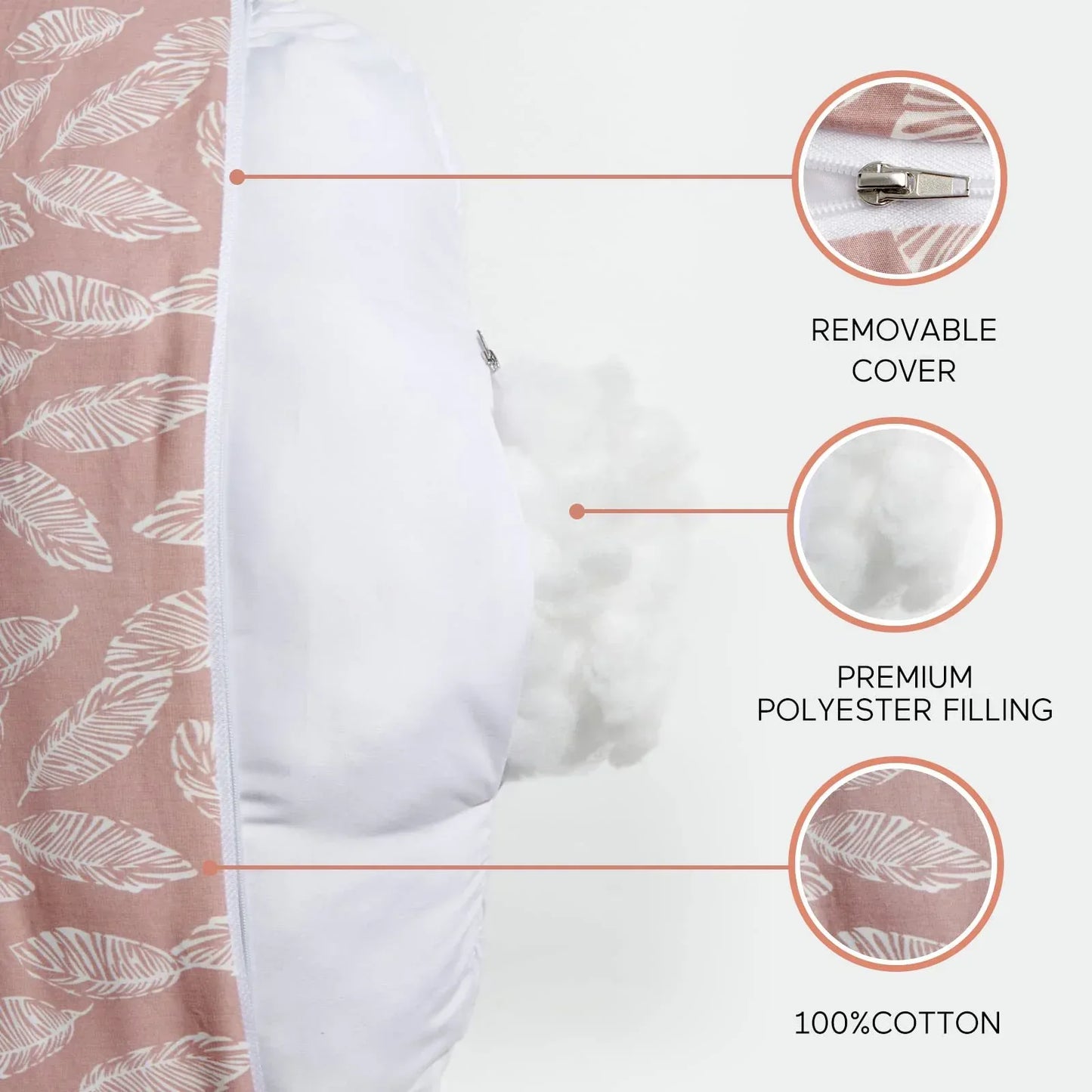 NestleEase™ Multi-Functional Nursing Pillow | Detachable Baby Feeding Support - bebeika