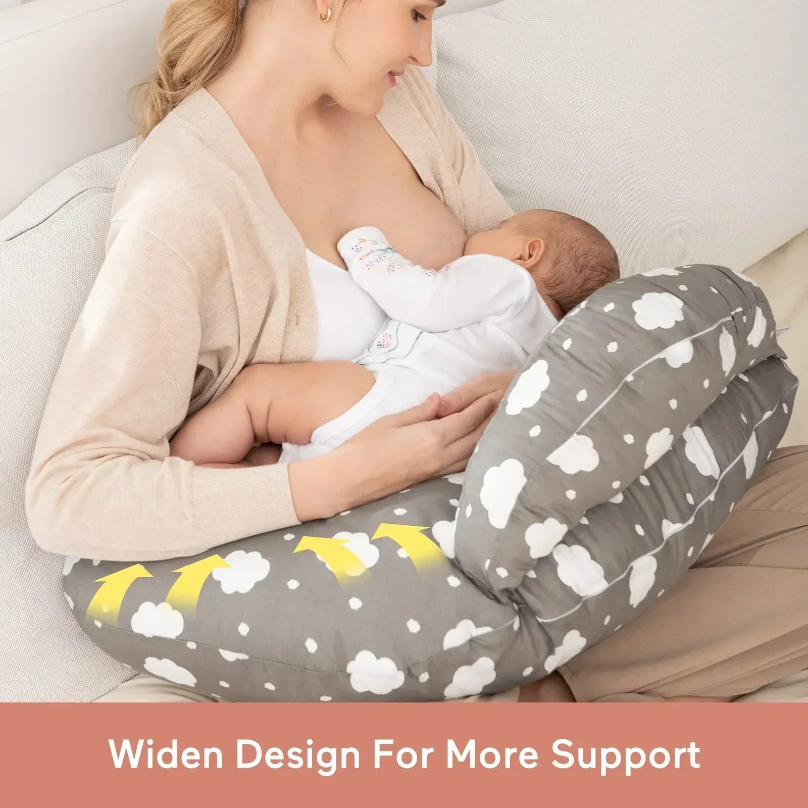 NestleEase™ Multi-Functional Nursing Pillow | Detachable Baby Feeding Support - bebeika