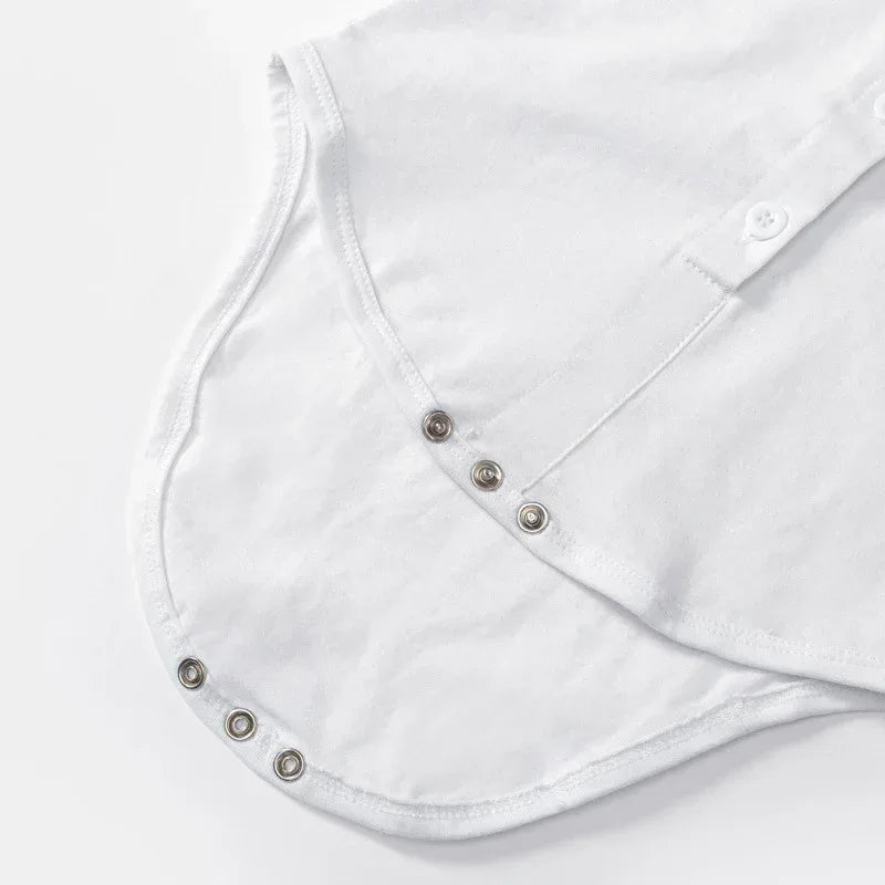 LondonElite™ Gentleman Baby Romper | Short-Sleeve Tailored Bodysuit - bebeika
