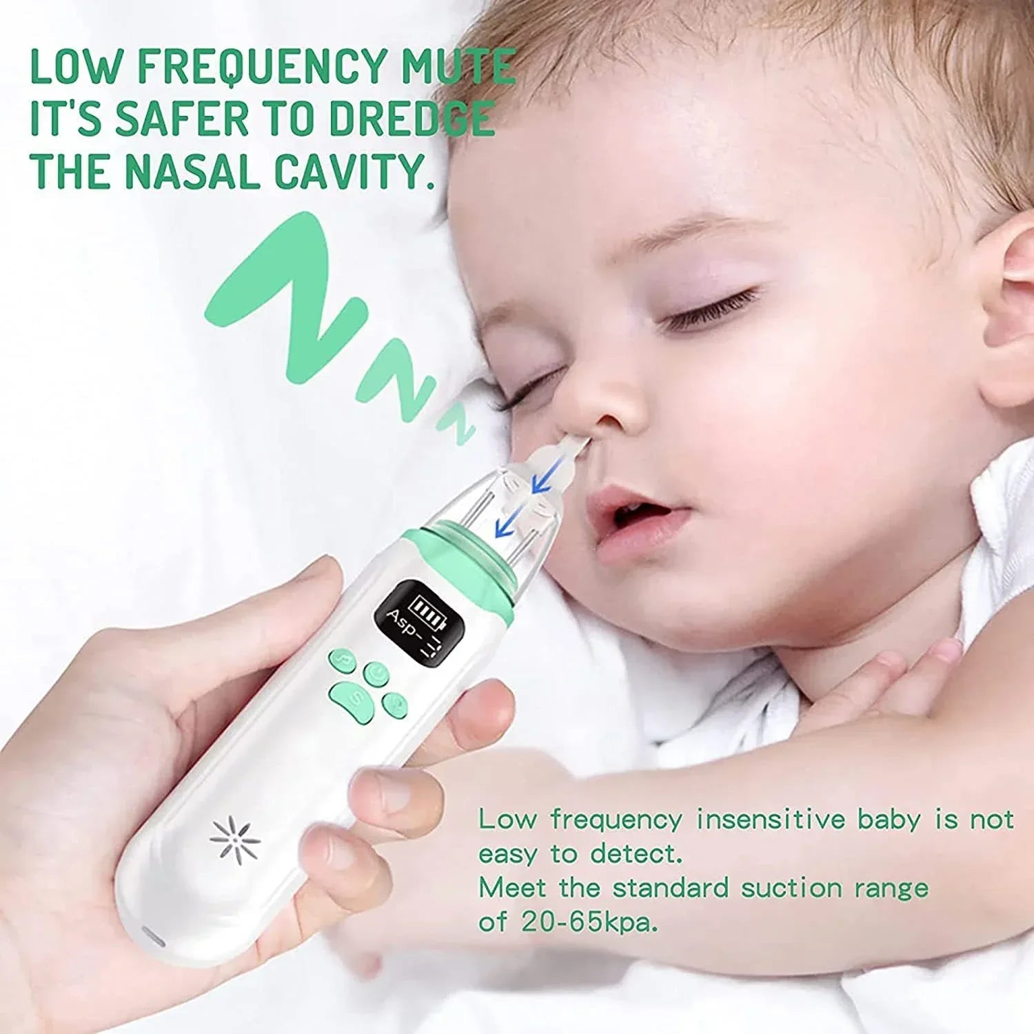ClearRelief Electric Baby Nasal Aspirator | Hygienic Nose Sucker