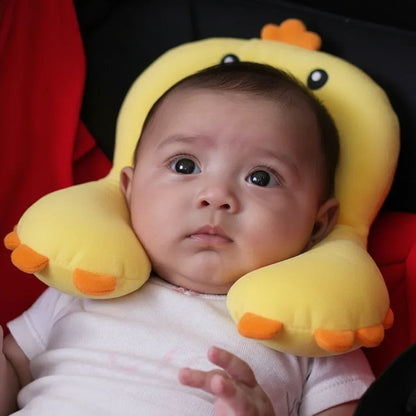 TravelBuddy™ Cartoon Toddler Neck Pillow | Animal Travel Headrest - bebeika