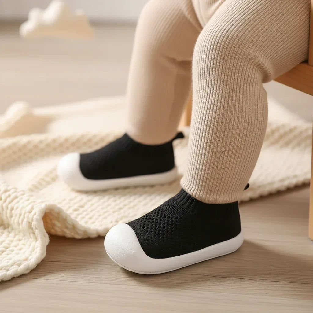 AirStep™ Mesh First Walkers | Breathable Soft-Sole Baby Shoes - bebeika