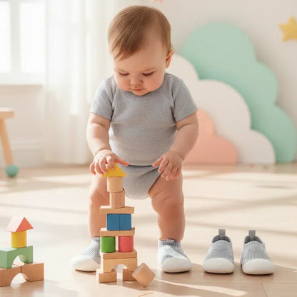 AirStep™ Mesh First Walkers | Breathable Soft-Sole Baby Shoes - bebeika