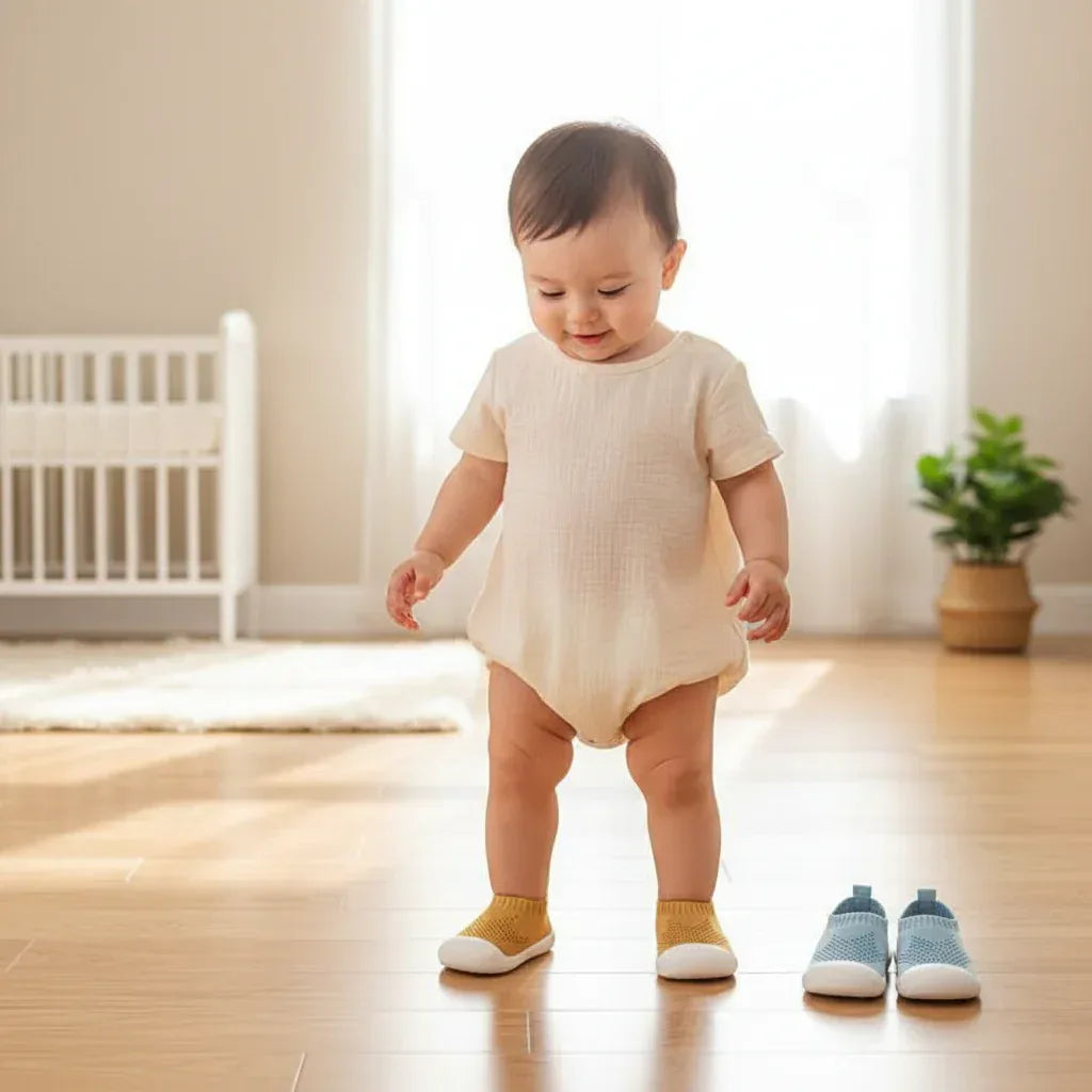AirStep™ Mesh First Walkers | Breathable Soft-Sole Baby Shoes - bebeika