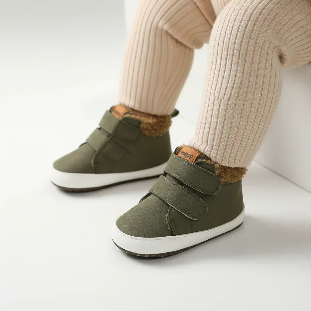 ArcticSteps™ High-Top Winter Sneaker | Warm Fleece First Walkers - bebeika