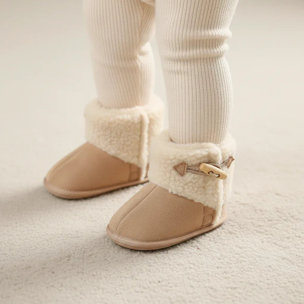 UrbanFrost™ Baby Snow Boots | Plush-Lined Winter Buckle Boots - bebeika