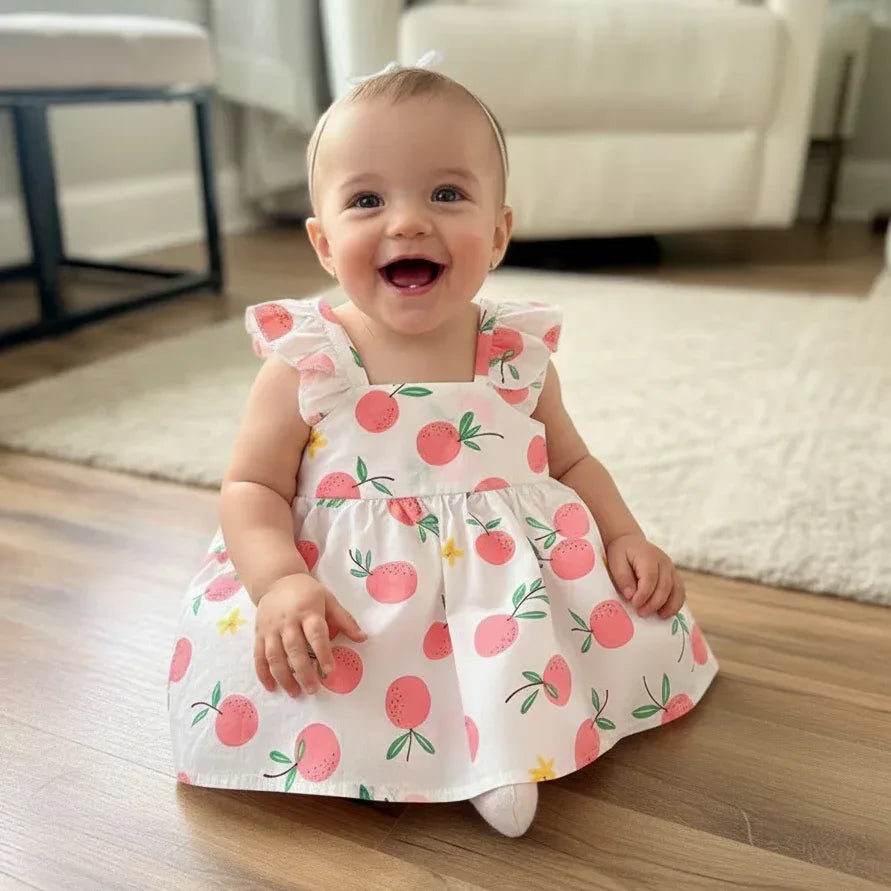 SunKissed™ Cotton Suspender Dress | Airy Summer Toddler Sundress - bebeika