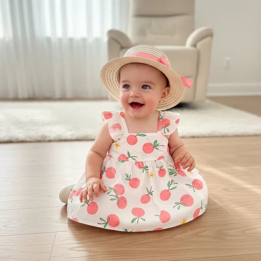 SunKissed™ Cotton Suspender Dress | Airy Summer Toddler Sundress - bebeika