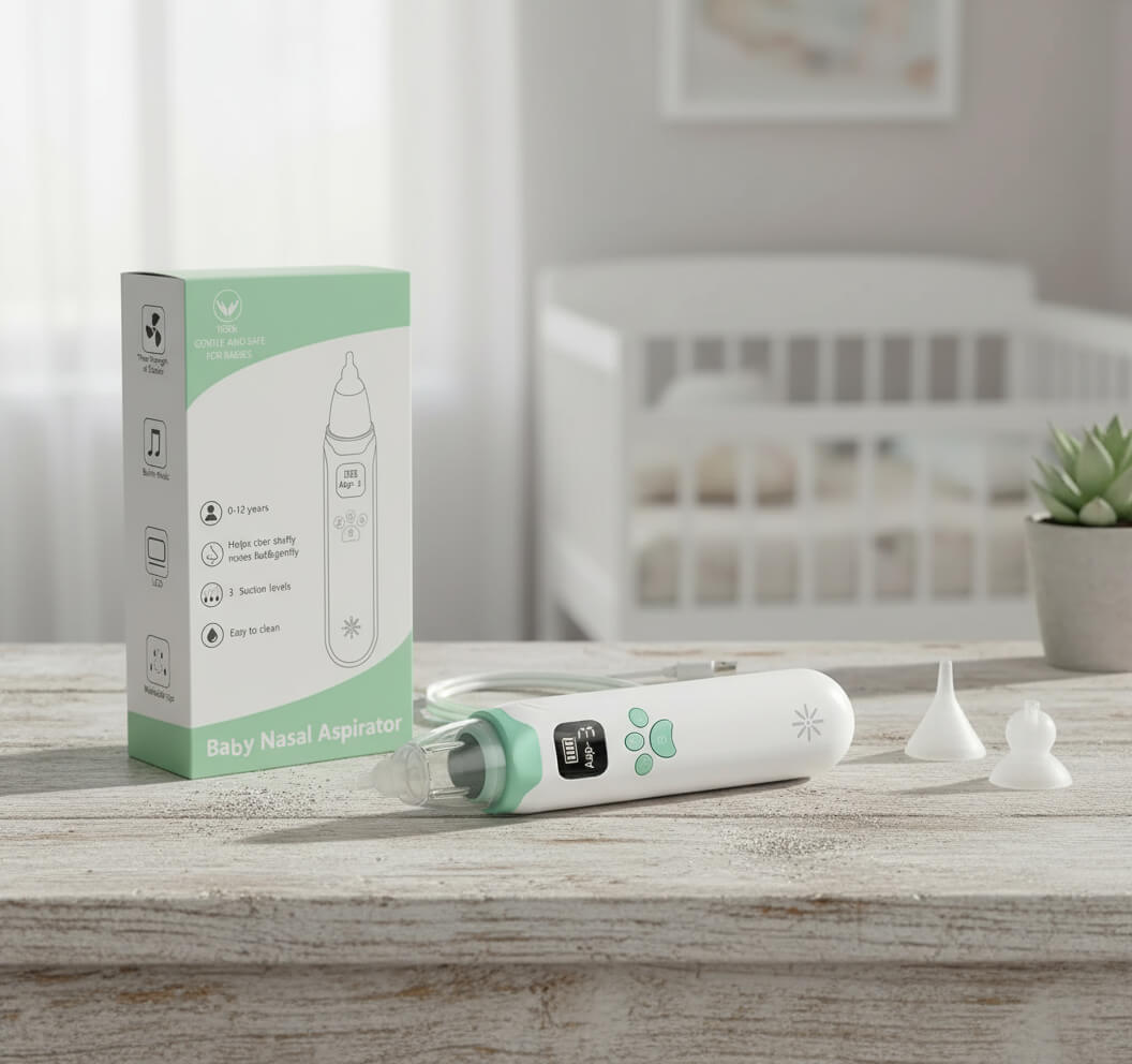 ClearRelief Electric Baby Nasal Aspirator | Hygienic Nose Sucker