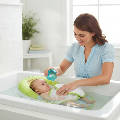 Sozzy™ Collapsible Baby Bath Bed | Foldable Mesh Support Chair for Newborns - bebeika