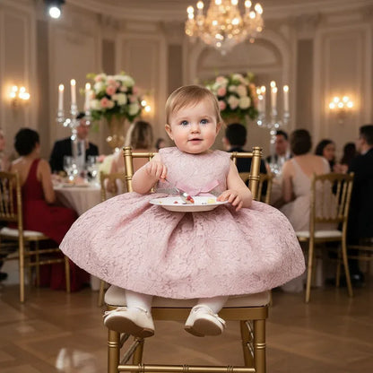 PetalCloud™ Baby Princess Dress | Luxury 1st Birthday Tulle Gown - bebeika