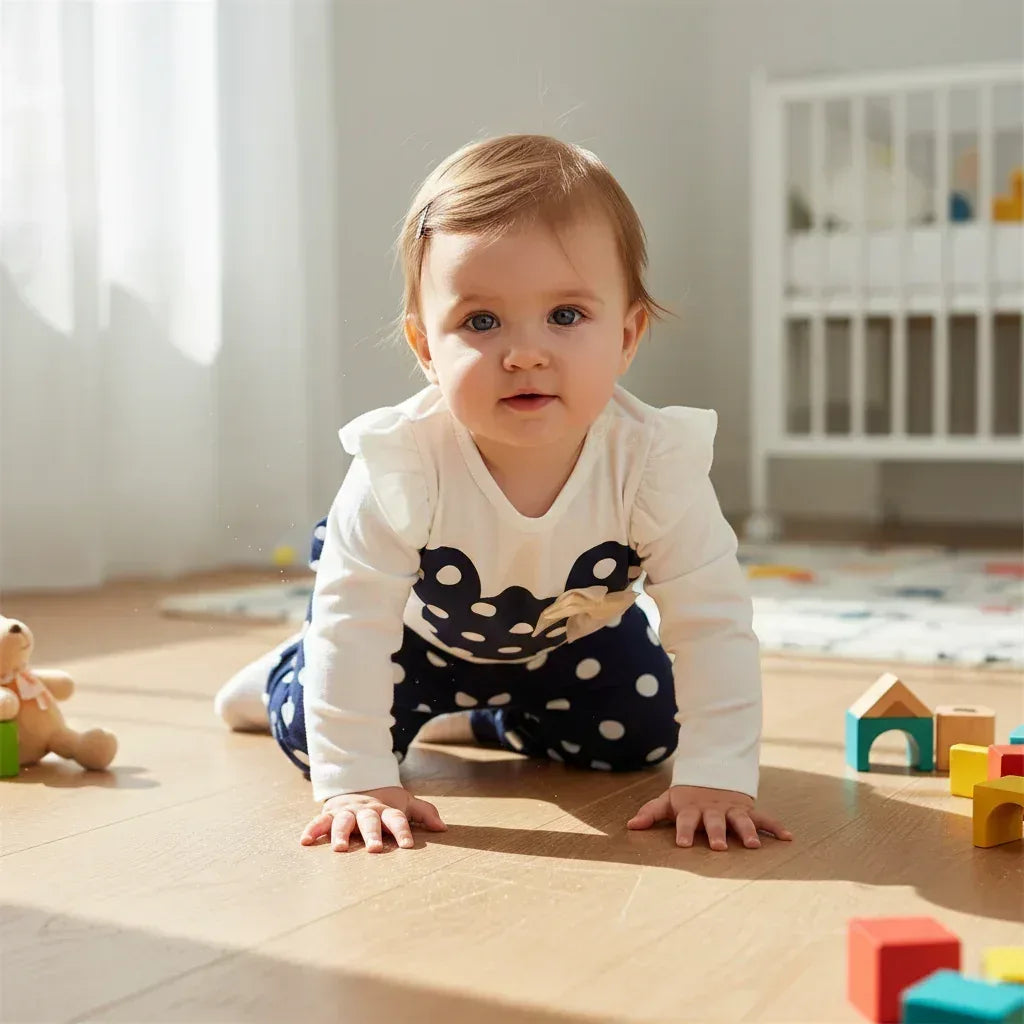 Mini-Sport™ Winter Girls' Set | 2-Piece Fleece T-Shirt & Jogger Pants - bebeika