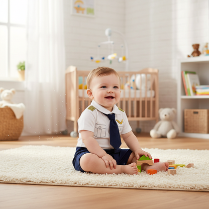Moonlight™ Newborn Gentleman Romper | Thin Summer Formal Creeper