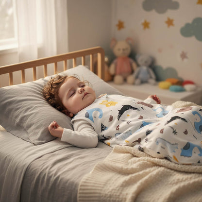 DreamCloud™ Pure Cotton Baby Sleep Sack | Integrated Anti-Kick Vest