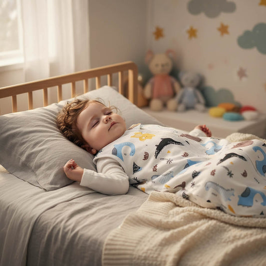 DreamCloud™ Pure Cotton Baby Sleep Sack | Integrated Anti-Kick Vest