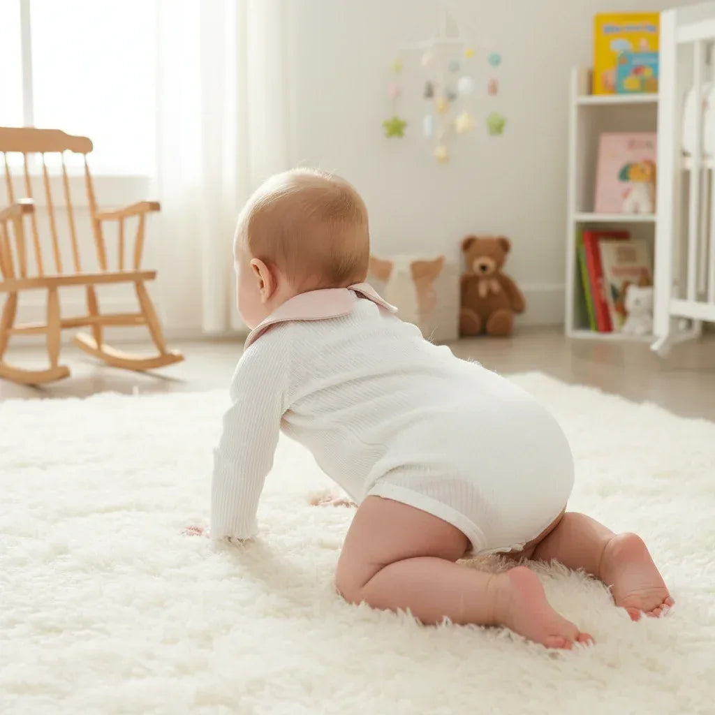 Lily-Mae™ Baby Girl Romper | Peter Pan Collar & Embroidery Bodysuit - bebeika