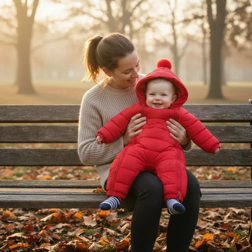 WinterWander™ Baby Heavyweight Romper | Padded Cotton Outdoor Jumpsuit - bebeika