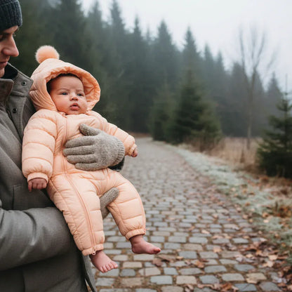 WinterWander™ Baby Heavyweight Romper | Padded Cotton Outdoor Jumpsuit - bebeika