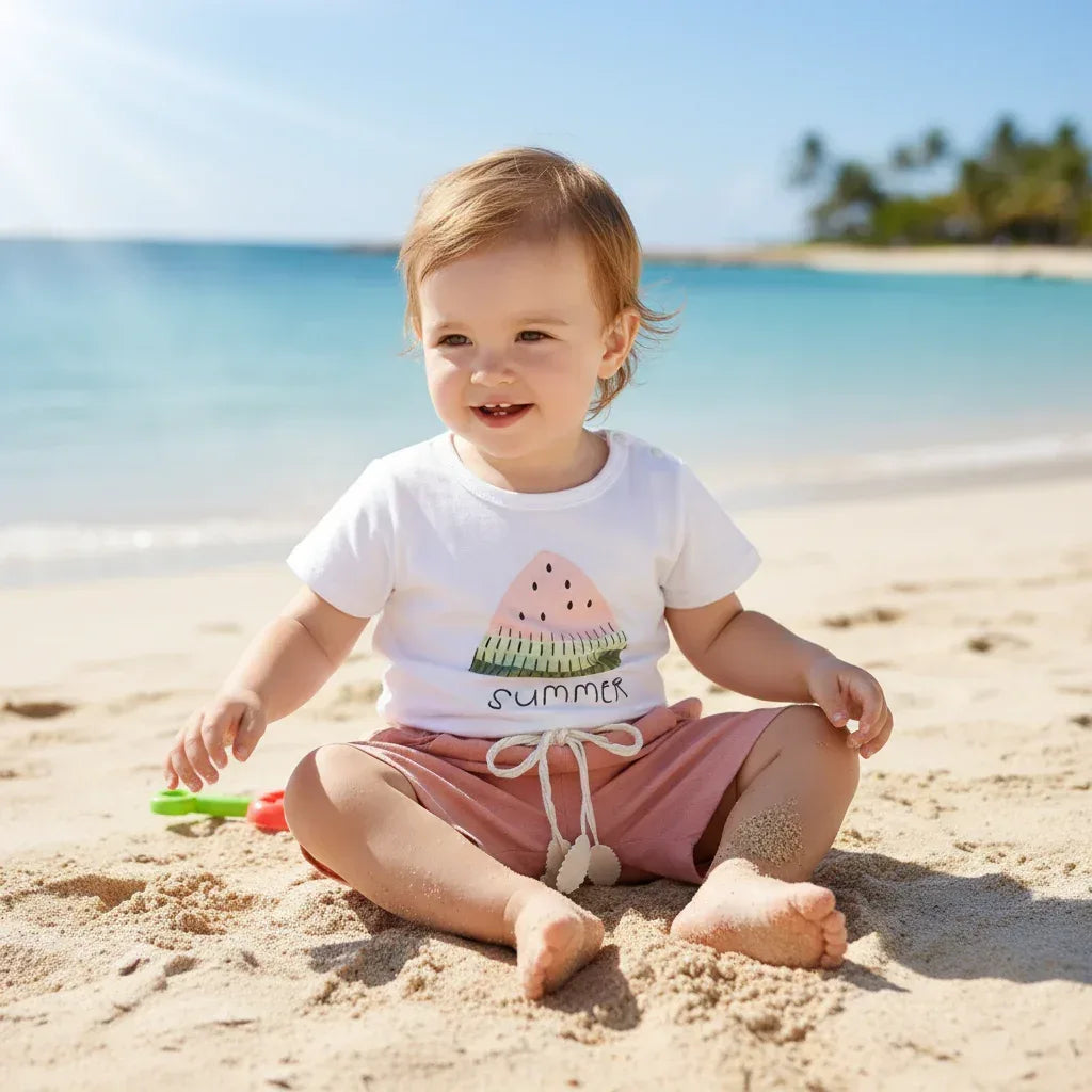 UrbanPlay™ Girls' 2-Piece Set | Relaxed Fit Tee & Comfort Shorts - bebeika