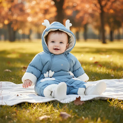 WinterGuardian™ Baby Winter Romper | Thermal One-Piece Outdoor Suit - bebeika