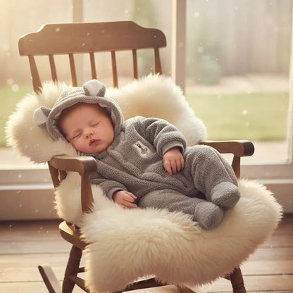 VelvetVault™ Baby Winter Coverall | Thickened Thermal "Holding" Suit - bebeika