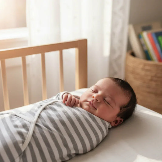 DreamWrap™ Baby Swaddle | Adjustable Breathable Cotton Wrap (0-3M) - bebeika