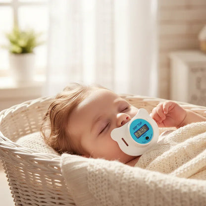 QuickTemp™ Digital Baby Pacifier Thermometer | BPA-Free Nipple Thermometer with Case - bebeika