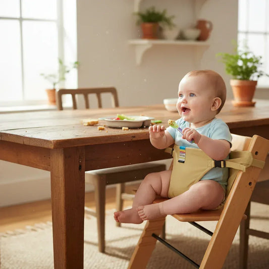 AnywhereSeat™ Portable Baby High Chair Harness | Travel Feeding Seat & Safety Belt - bebeika