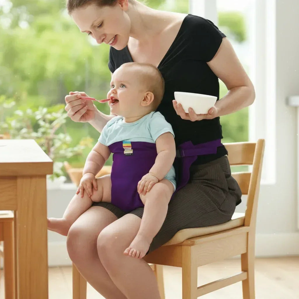 AnywhereSeat™ Portable Baby High Chair Harness | Travel Feeding Seat & Safety Belt - bebeika