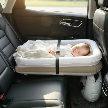 CloudRide™ Inflatable Car Bed | Portable Rear-Seat Travel Mattress for Kids - bebeika